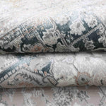 EL-020 | FT 2' X 5' | FT 3' X 5' | FT 4' X 6' | FT 5' X 7' | FT 6' X 9' | MODERN RUGS | ELECTRIC BLUE/RUST - Luxurify