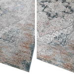 EL-020 | FT 2' X 5' | FT 3' X 5' | FT 4' X 6' | FT 5' X 7' | FT 6' X 9' | MODERN RUGS | ELECTRIC BLUE/RUST - Luxurify