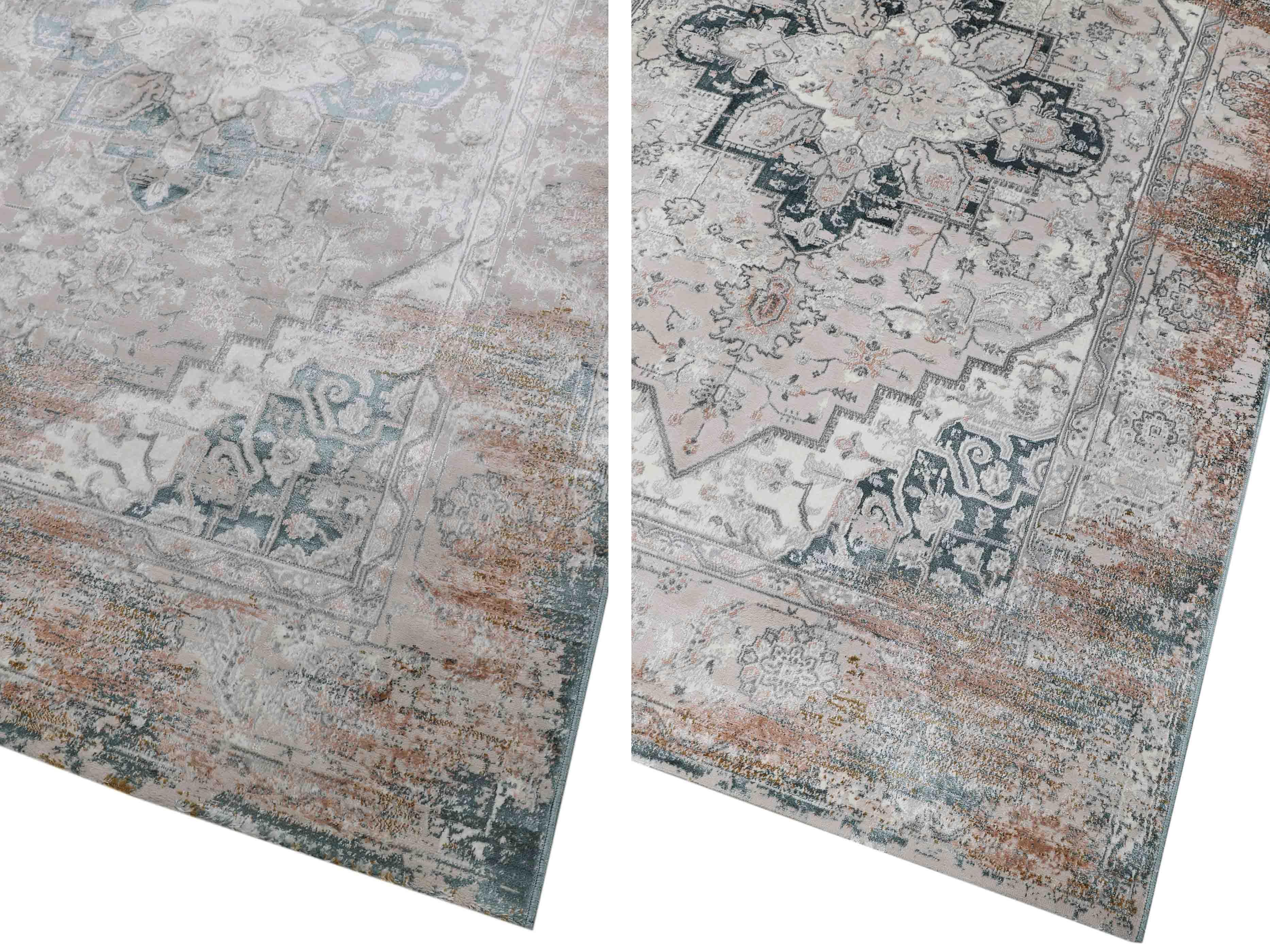 EL-020 | FT 2' X 5' | FT 3' X 5' | FT 4' X 6' | FT 5' X 7' | FT 6' X 9' | MODERN RUGS | ELECTRIC BLUE/RUST - Luxurify