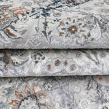 EL-022 | FT 2' X 5' | FT 3' X 5' | FT 4' X 6' | FT 5' X 7' | FT 6' X 9' | MODERN RUGS | CERULEAN/RUST - Luxurify