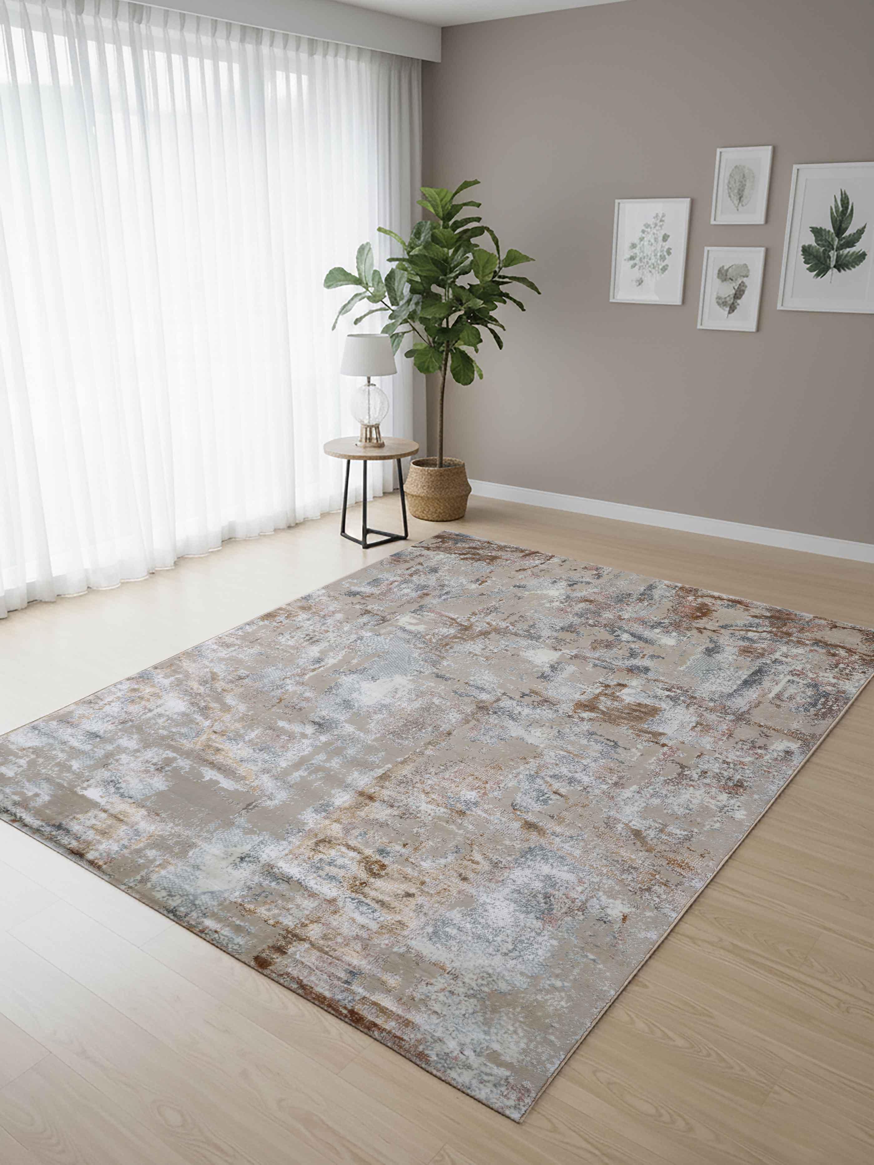 EL-030 | FT 2' X 5' | FT 3' X 5' | FT 4' X 6' | FT 5' X 7' | FT 6' X 9' | MODERN RUGS | AZURE/GREY - Luxurify