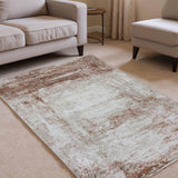 VZ-005 | FT 2' X 5' | FT 3' X 5' | FT 4' X 6' | FT 5' X 7' | FT 6' X 9' | MODERN RUGS | RUST/WALNUT - Luxurify