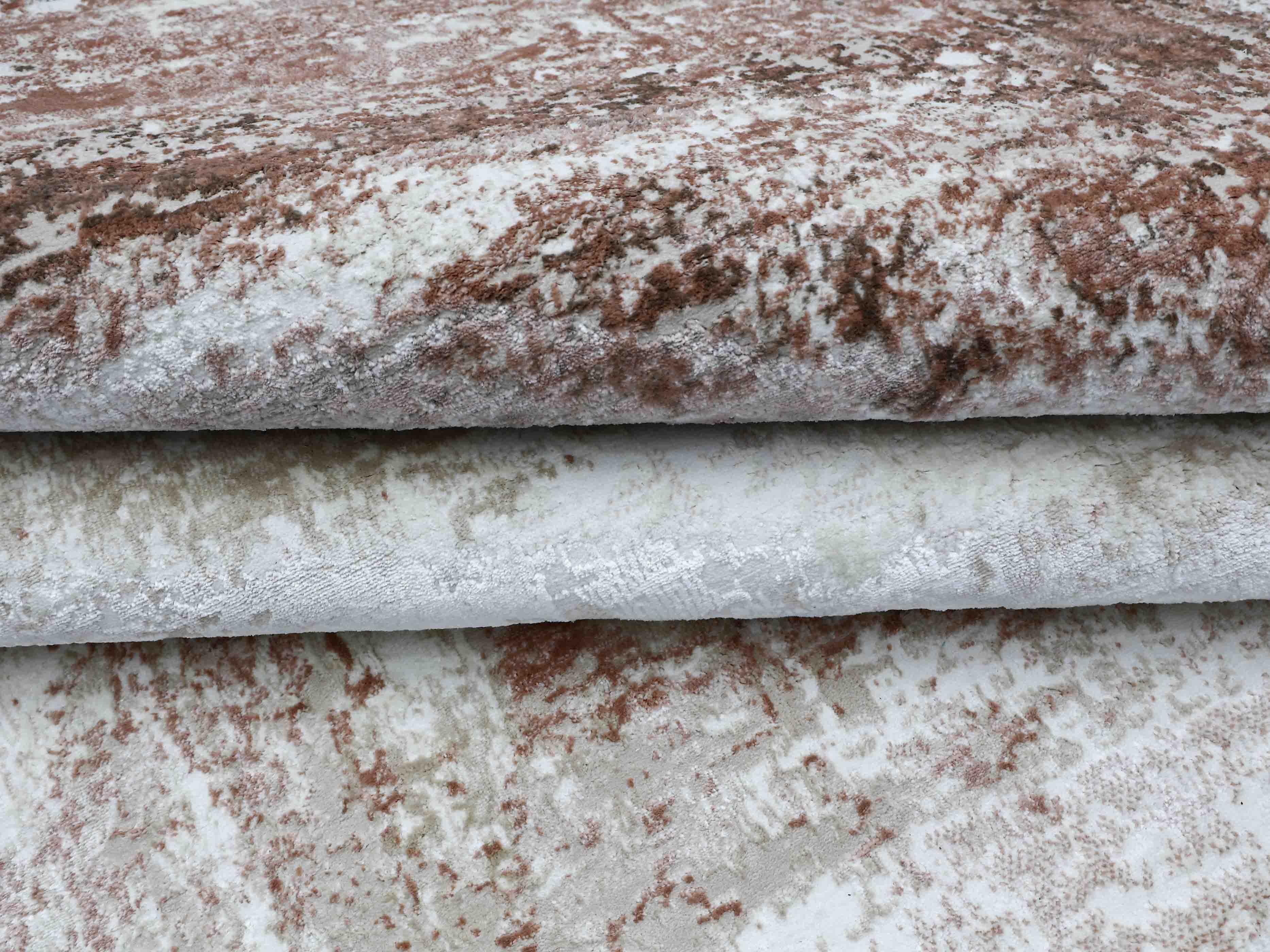 VZ-005 | FT 2' X 5' | FT 3' X 5' | FT 4' X 6' | FT 5' X 7' | FT 6' X 9' | MODERN RUGS | RUST/WALNUT - Luxurify