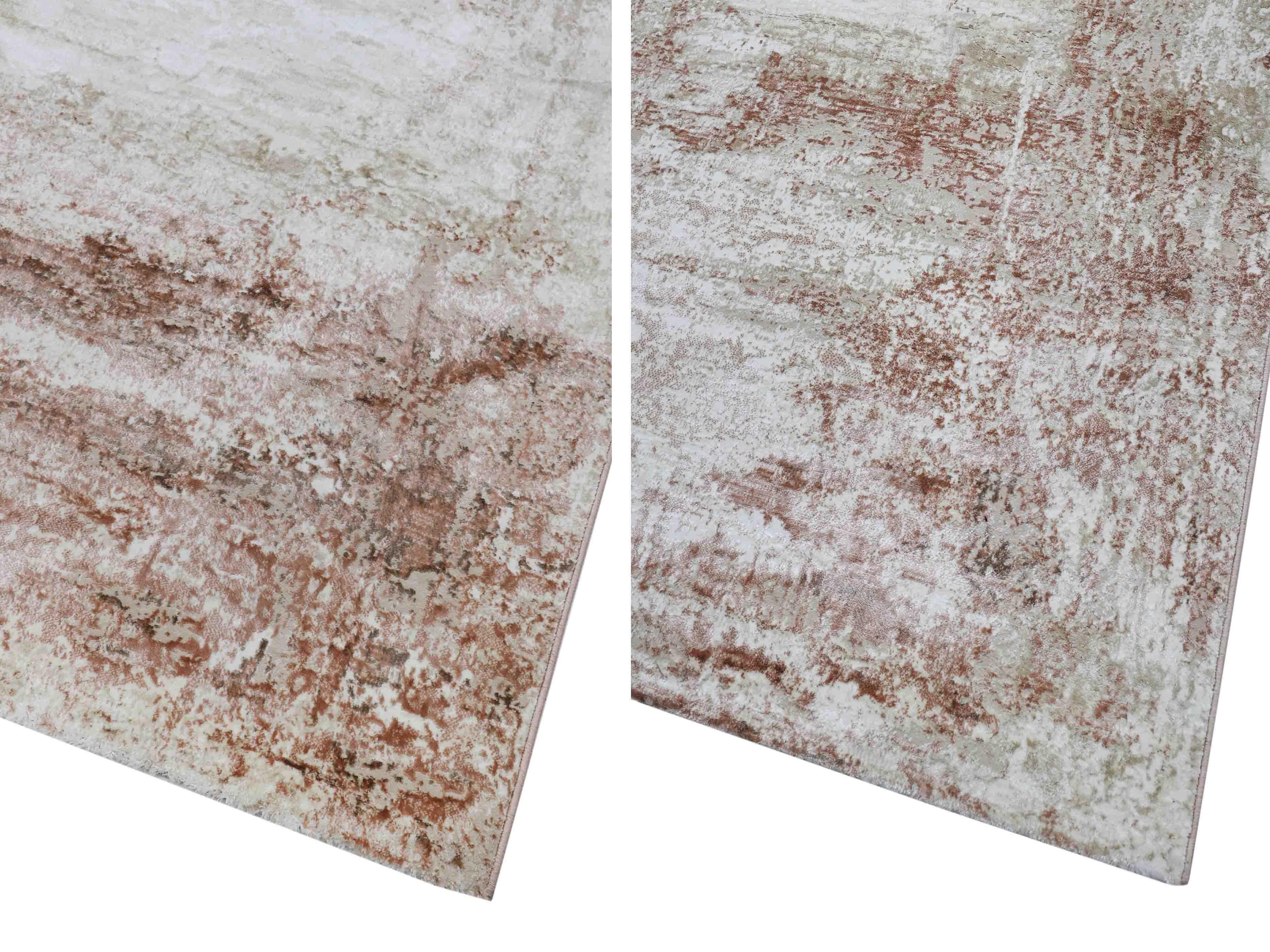 VZ-005 | FT 2' X 5' | FT 3' X 5' | FT 4' X 6' | FT 5' X 7' | FT 6' X 9' | MODERN RUGS | RUST/WALNUT - Luxurify