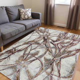EL-007 | FT 2' X 5' | FT 3' X 5' | FT 4' X 6' | FT 5' X 7' | FT 6' X 9' | MODERN RUGS | AUBURN/RUST - Luxurify
