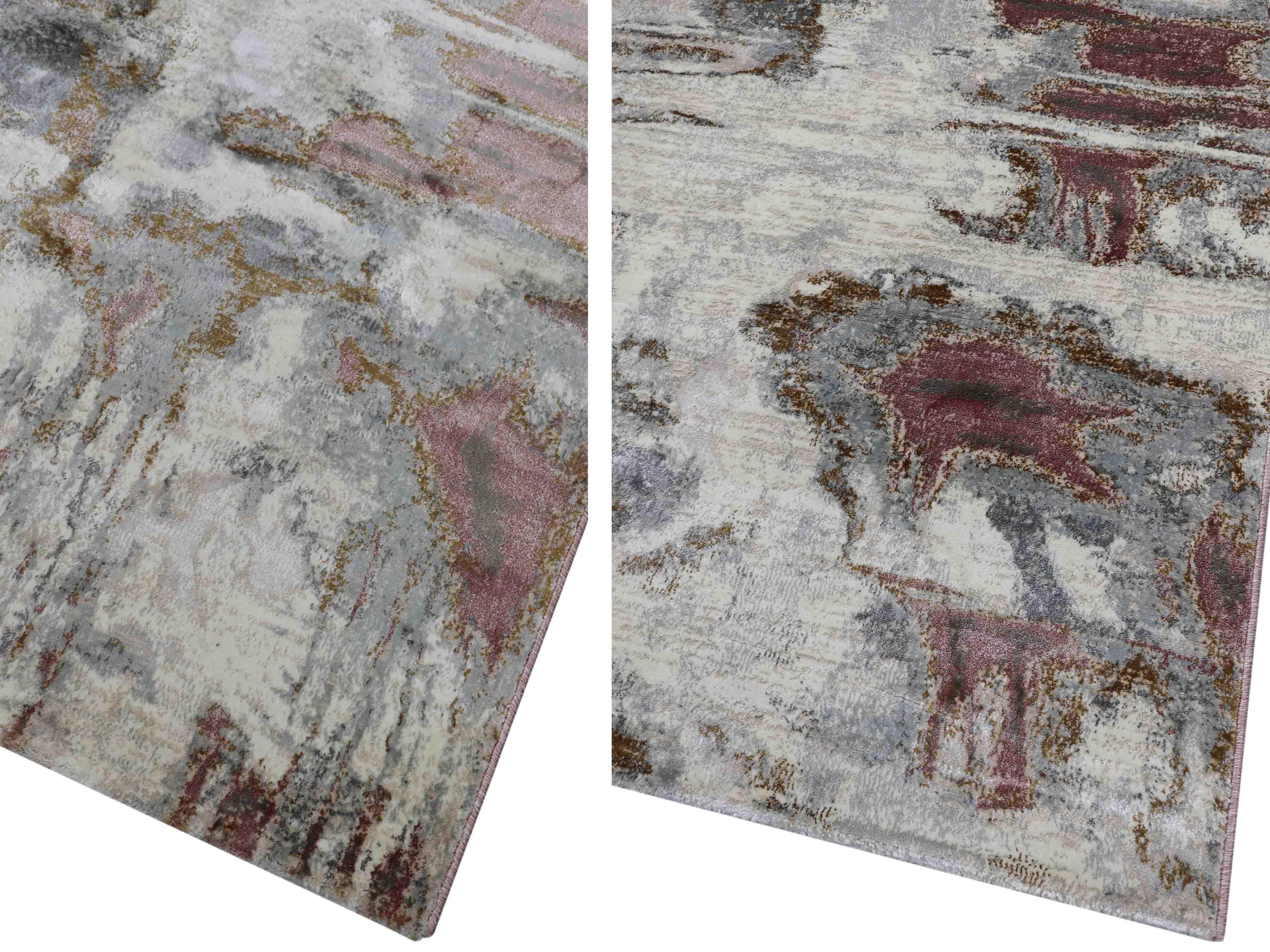 EL-014 | FT 2' X 5' | FT 3' X 5' | FT 4' X 6' | FT 5' X 7' | FT 6' X 9' | MODERN RUGS | SLATE/RUST - Luxurify