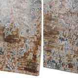 EL-036 | FT 2' X 5' | FT 3' X 5' | FT 4' X 6' | FT 5' X 7' | FT 6' X 9' | MODERN RUGS | MAROON/GREY - Luxurify