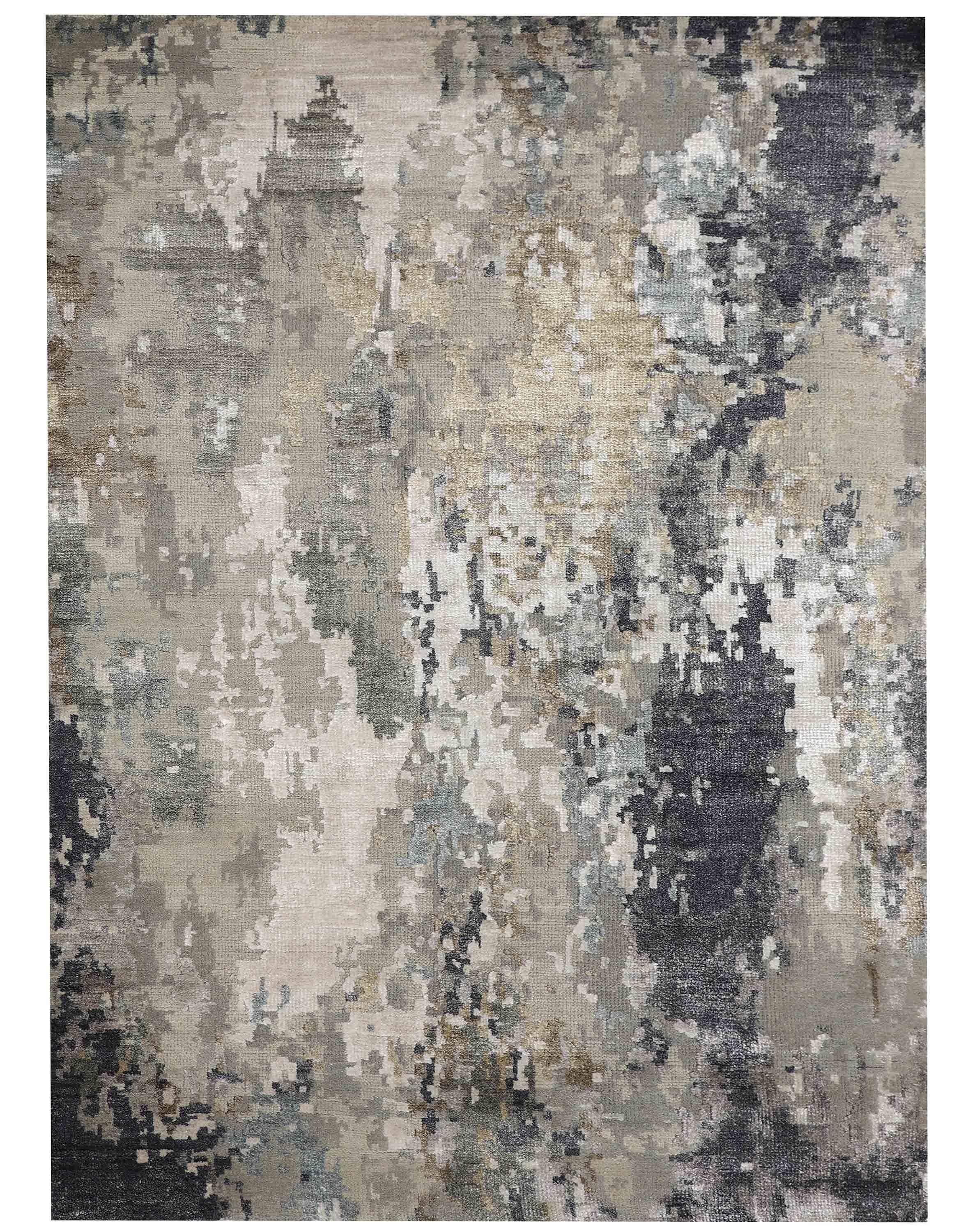 SAHARA MIST | FT 4' X 6' | FT 6' X 9' | MODERN RUGS | BEIGE/BROWN COLOR - Luxurify