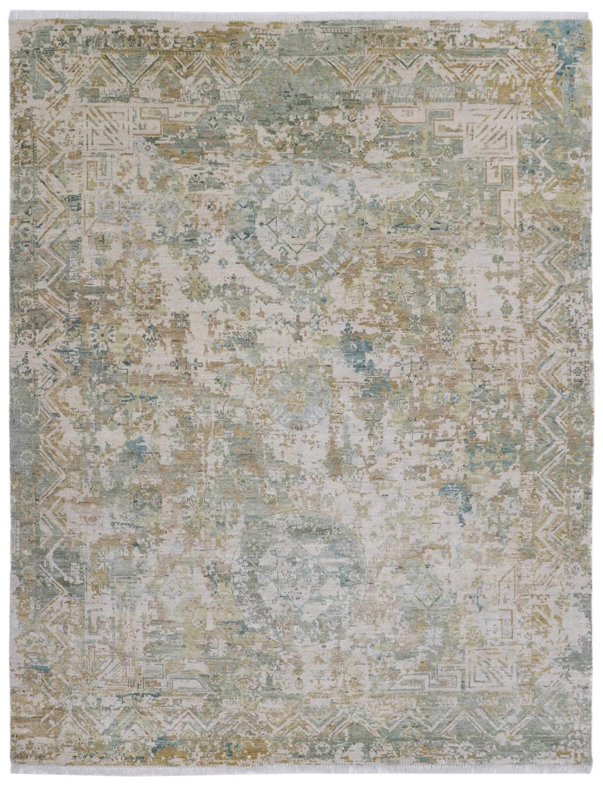 MIST MEADOW | FT 8' X 10' | CONTEMPORARY | GREEN COLOR - Luxurify