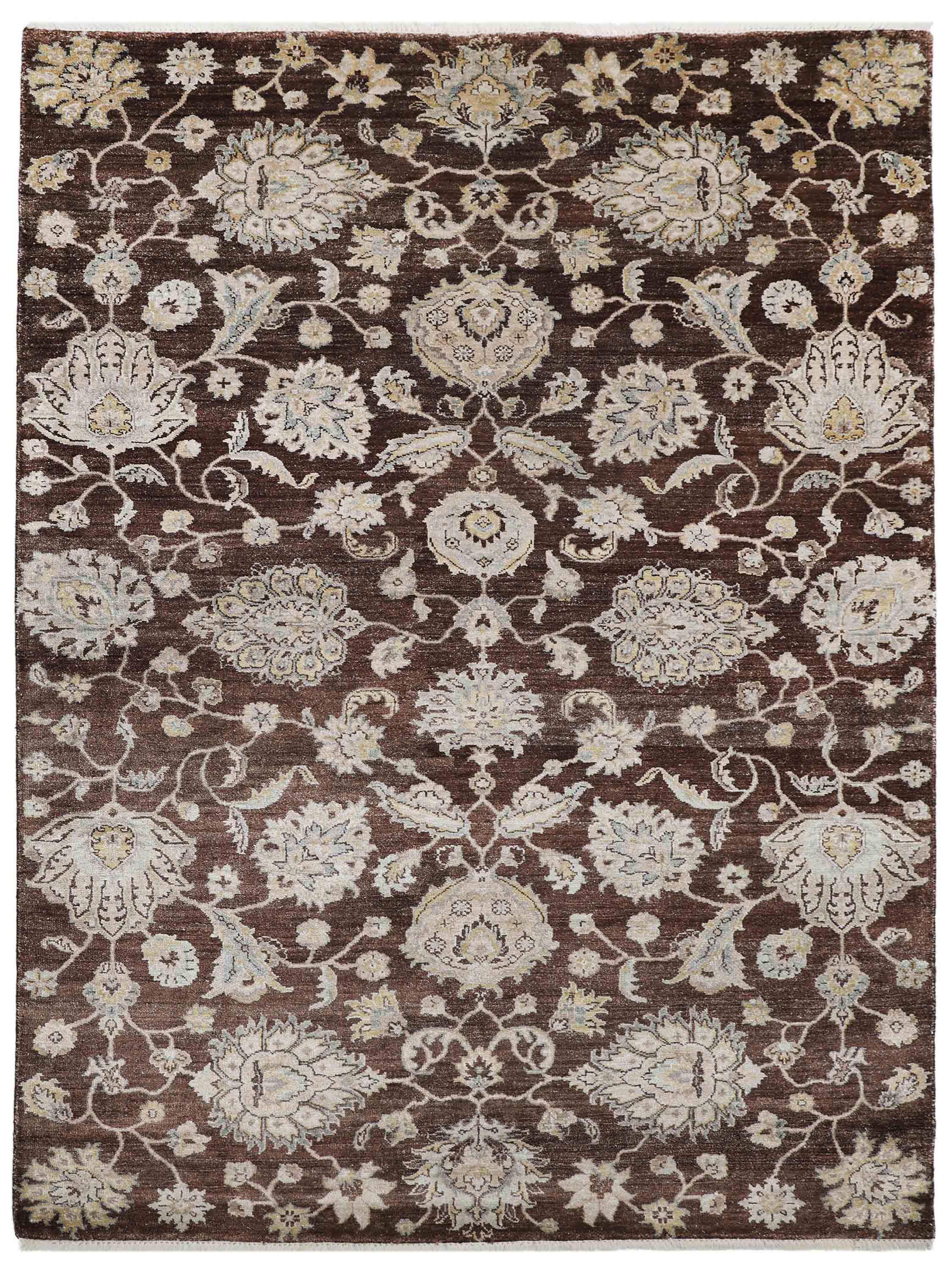 VANDOR | FT 5'6" X 8'6" | TRADITIONAL RUGS | BROWN COLOR - Luxurify