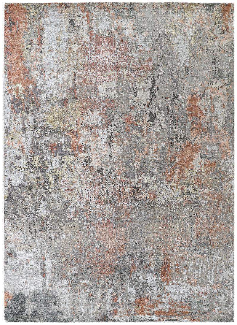 AURELIA RUSTIQUE | FT 9' x 12' | GREY/RUST COLOR | RARE - Luxurify