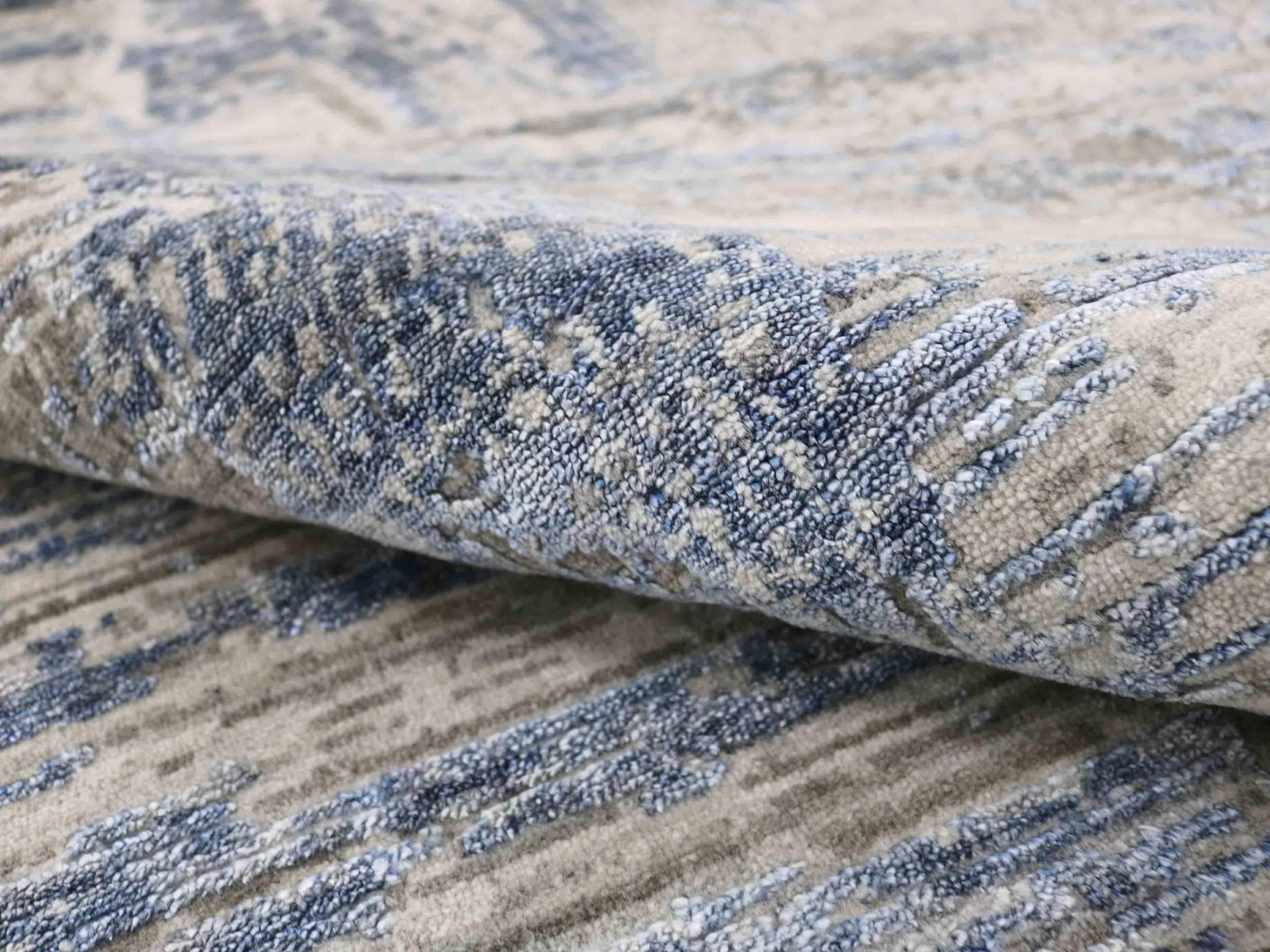 Skyline Rugs SKYLINE WEAVE | Modern Hand-Woven Rug in Blue | Luxurify