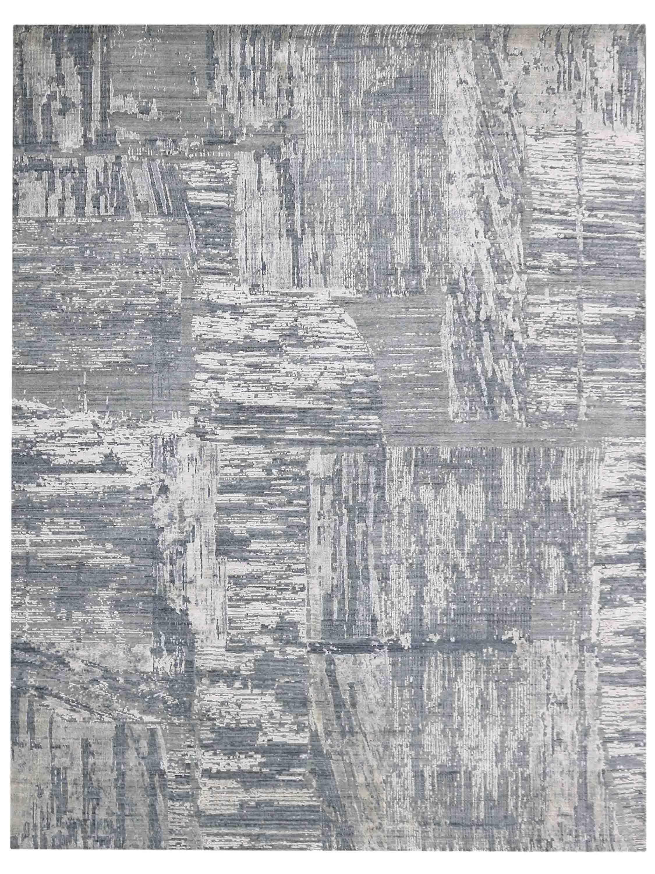ASHEN LINES | FT 6' X 9' | MODERN RUGS | BLUE/GREY COLOR - Luxurify