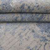 BIDZAR | FT 8' X 10' | FT 9' X 12' | TRADITIONAL  RUGS | IVORY/BLUE COLOR