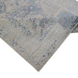 BIDZAR | FT 8' X 10' | FT 9' X 12' | TRADITIONAL  RUGS | IVORY/BLUE COLOR