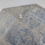 BIDZAR | FT 8' X 10' | FT 9' X 12' | TRADITIONAL  RUGS | IVORY/BLUE COLOR