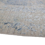 BIDZAR | FT 8' X 10' | FT 9' X 12' | TRADITIONAL  RUGS | IVORY/BLUE COLOR