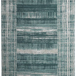 ECHO LINES | FT 8' X 10' | MODERN RUGS | BLUE/GREEN COLOR - Luxurify