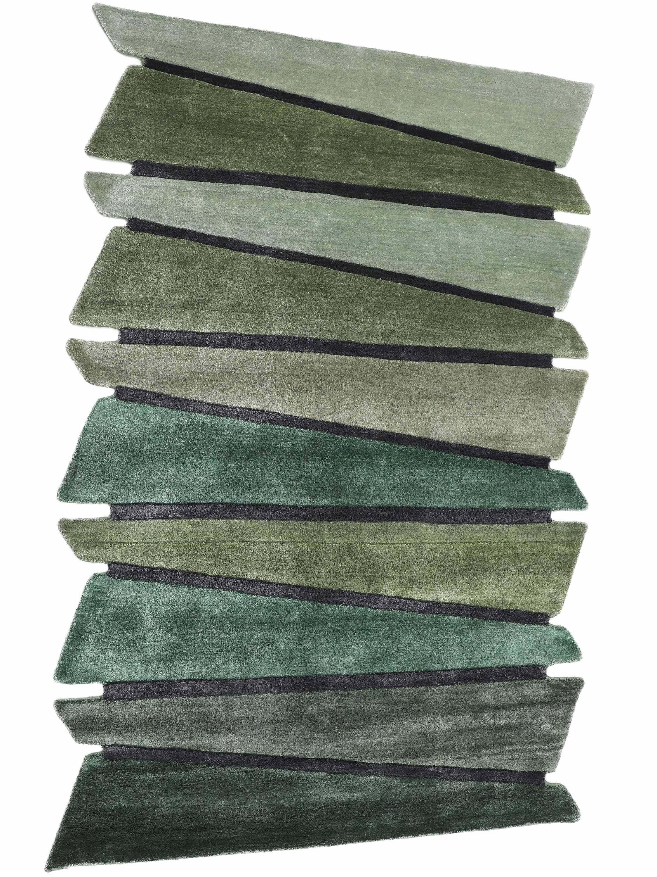 SAGE PATHWAYS | FT 4' X 6' | MODERN RUGS | GREEN COLOR - Luxurify