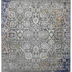 ROYAL SILHOUETTE | FT 6' X 9' | TRADITIONAL RUGS | GREY/BLUE COLOR - Luxurify