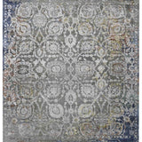 ROYAL SILHOUETTE | FT 6' X 9' | TRADITIONAL RUGS | GREY/BLUE COLOR
