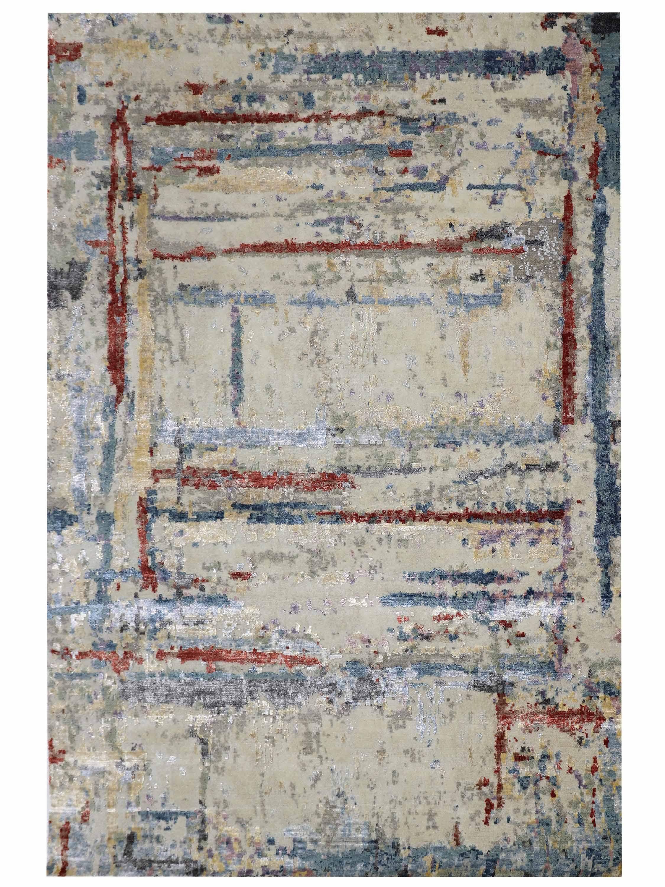 BRUSHSTROKE REVERIE | FT 5'6" X 8' | MODERN RUGS | MULTI COLOR - Luxurify