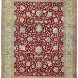 CASPIAN | FT 9' X 12' | TRADITIONAL RUGS | IVORY/RED COLOR