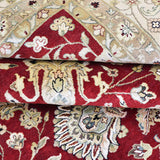 CASPIAN | FT 9' X 12' | TRADITIONAL RUGS | IVORY/RED COLOR
