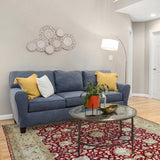 CASPIAN | FT 9' X 12' | TRADITIONAL RUGS | IVORY/RED COLOR