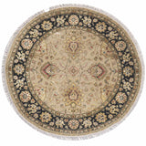 BELLAGIO | FT 4'0 ROUND | TRADITIONAL RUGS | BEIGE/BLACK COLOR