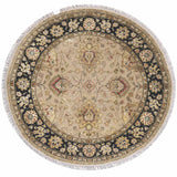 BELLAGIO | FT 4'0 ROUND | TRADITIONAL RUGS | BEIGE/BLACK COLOR - Luxurify