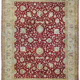 IMPERIAL BLOOM | FT 9' X 12' | TRADITIONAL RUGS | IVORY/RED COLOR - Luxurify