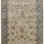 VERSAILLES | FT 6' X 9' | FT 8' X 10' | TRADITIONAL RUGS | IVORY/M BLUE COLOR - Luxurify