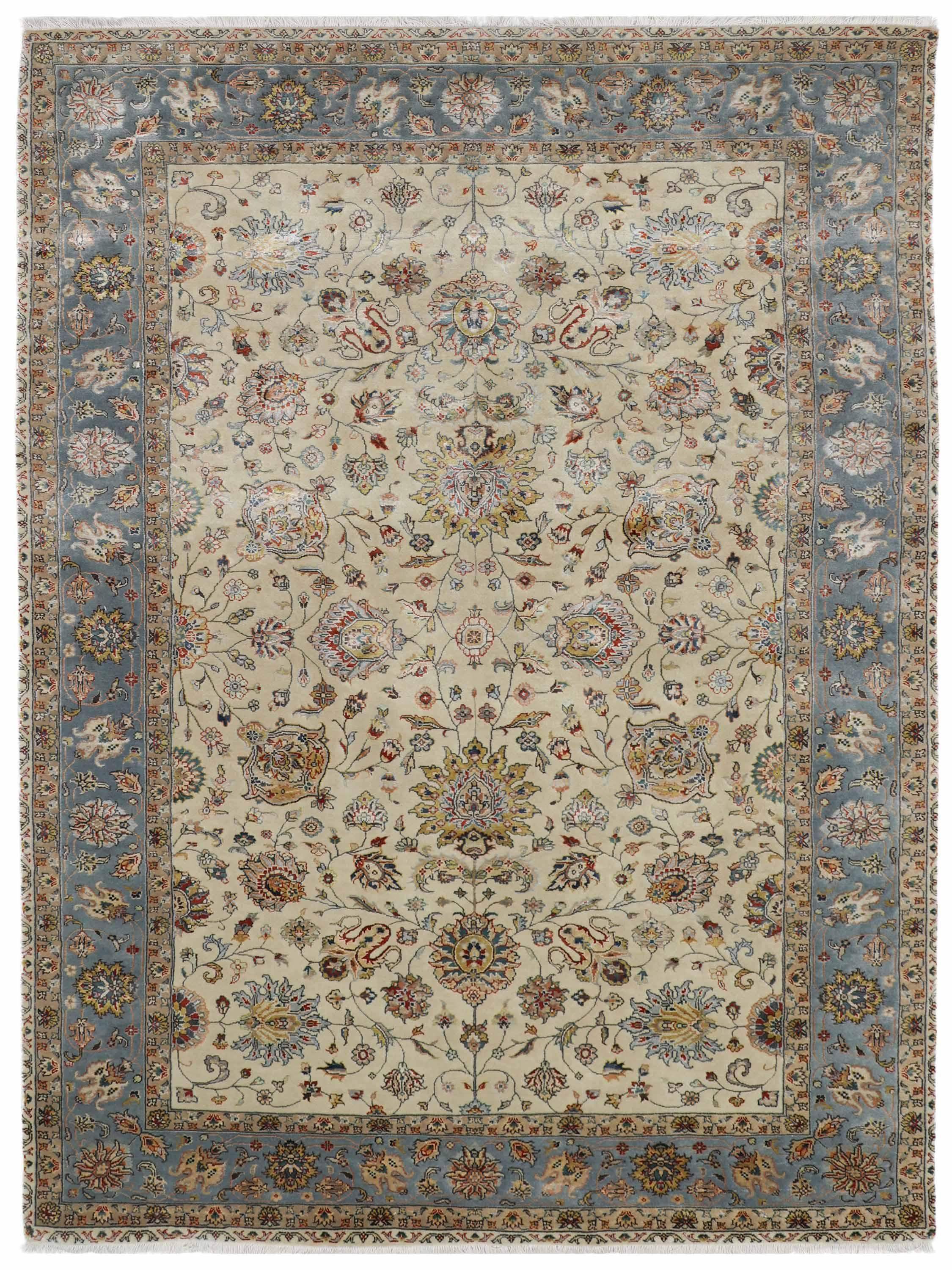 VERSAILLES | FT 6' X 9' | FT 8' X 10' | TRADITIONAL RUGS | IVORY/M BLUE COLOR - Luxurify
