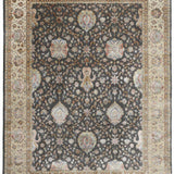 ROYAL CHARCOAL | FT 6' X 9' | FT 8' X 10' | TRADITIONAL RUGS | IVORY/GREY COLOR - Luxurify