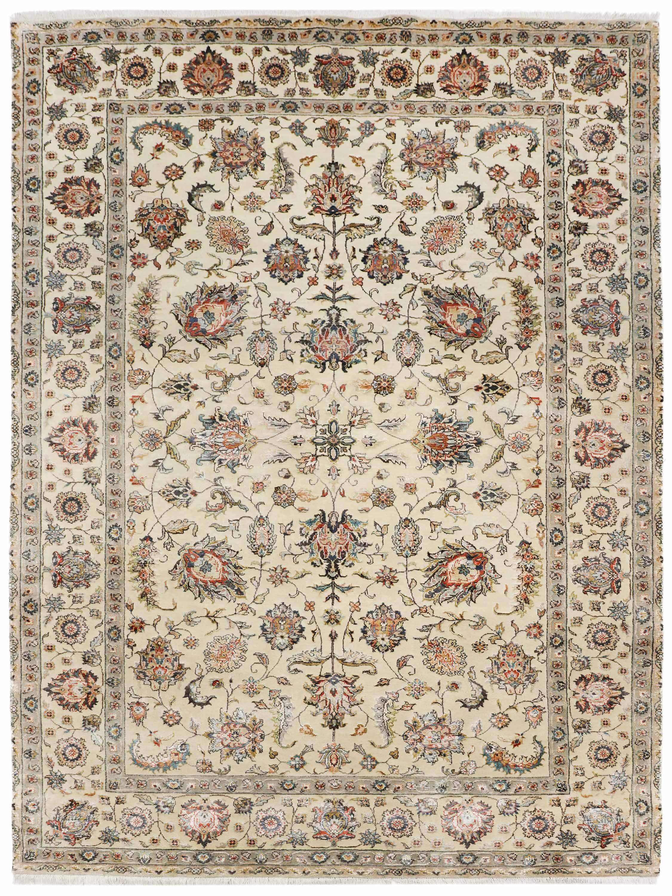 ELESSA | FT 8' X 10' | FT 9' X 12' | TRADITIONAL RUGS | IVORY/CAMEL COLOR - Luxurify