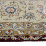 ELUSIVE | FT 8' X 10' | FT 9' X 12' | TRADITIONAL RUGS | IVORY/MAROON COLOR