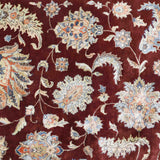 ELUSIVE | FT 8' X 10' | FT 9' X 12' | TRADITIONAL RUGS | IVORY/MAROON COLOR