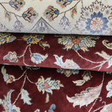 ELUSIVE | FT 8' X 10' | FT 9' X 12' | TRADITIONAL RUGS | IVORY/MAROON COLOR
