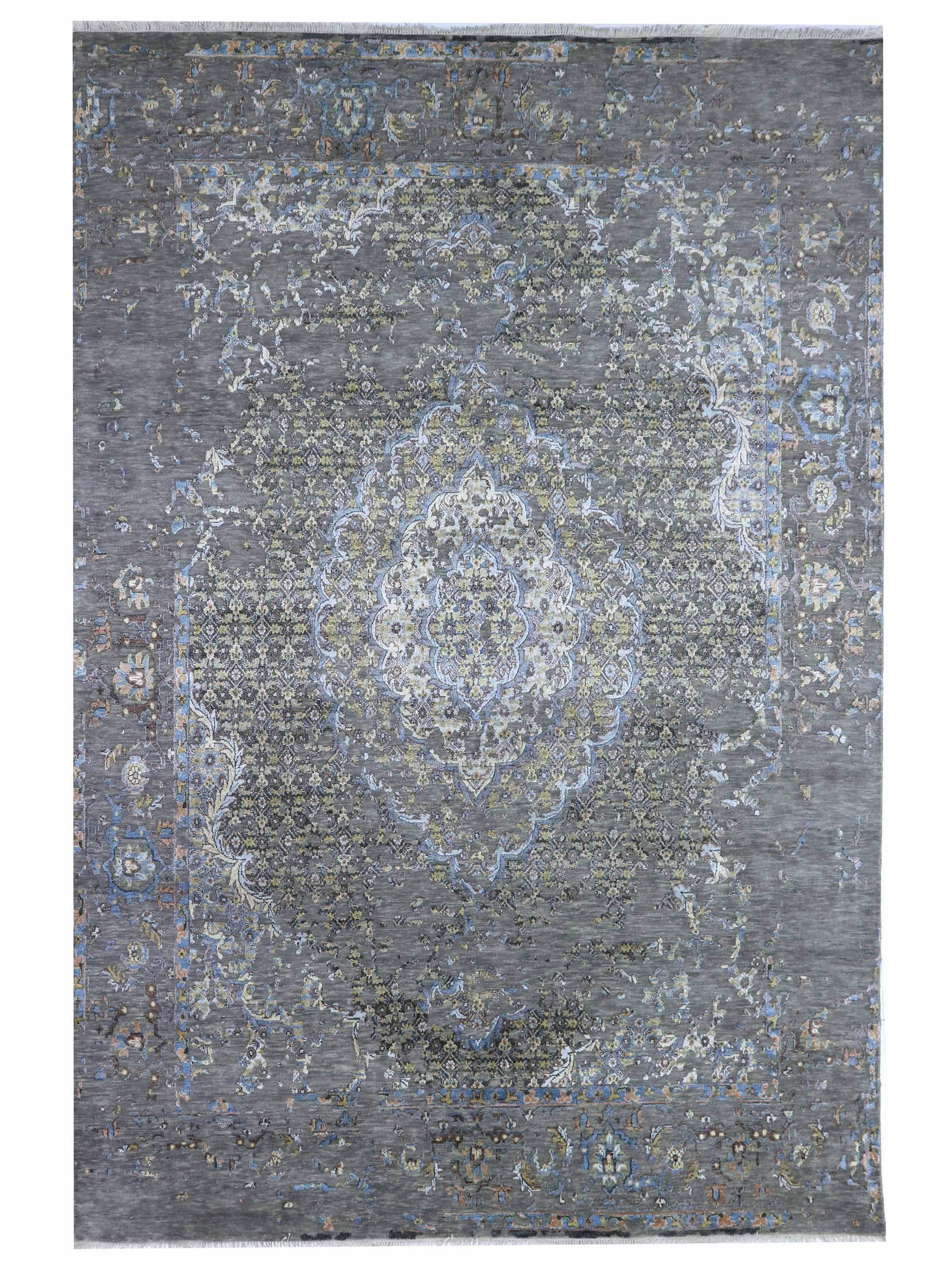 INDIGO GRACE | FT 6'6 X 9'6 | TRADITIONAL RUGS | MULTI COLOR - Luxurify