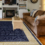 ARISTELLE | FT 5' X 7' | TRADITIONAL RUGS | IVORY/BLUE COLOR