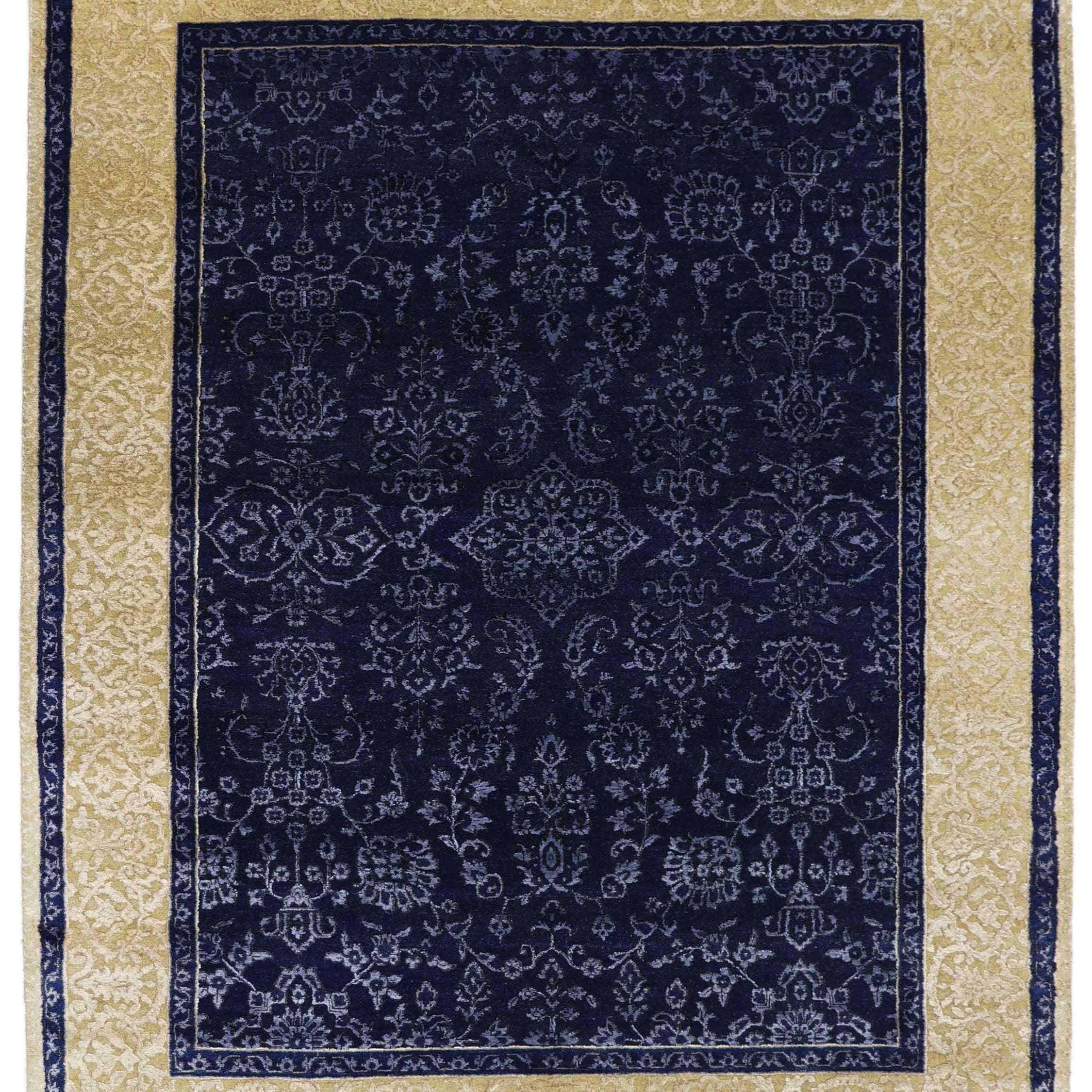 ARISTELLE | FT 5' X 7' | TRADITIONAL RUGS | IVORY/BLUE COLOR - Luxurify