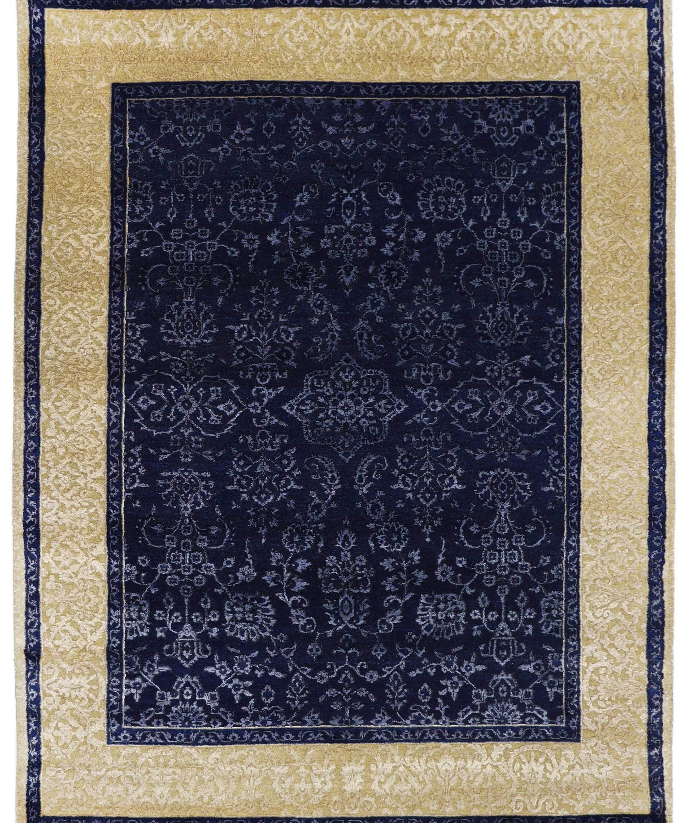 ARISTELLE | FT 5' X 7' | TRADITIONAL RUGS | IVORY/BLUE COLOR - Luxurify