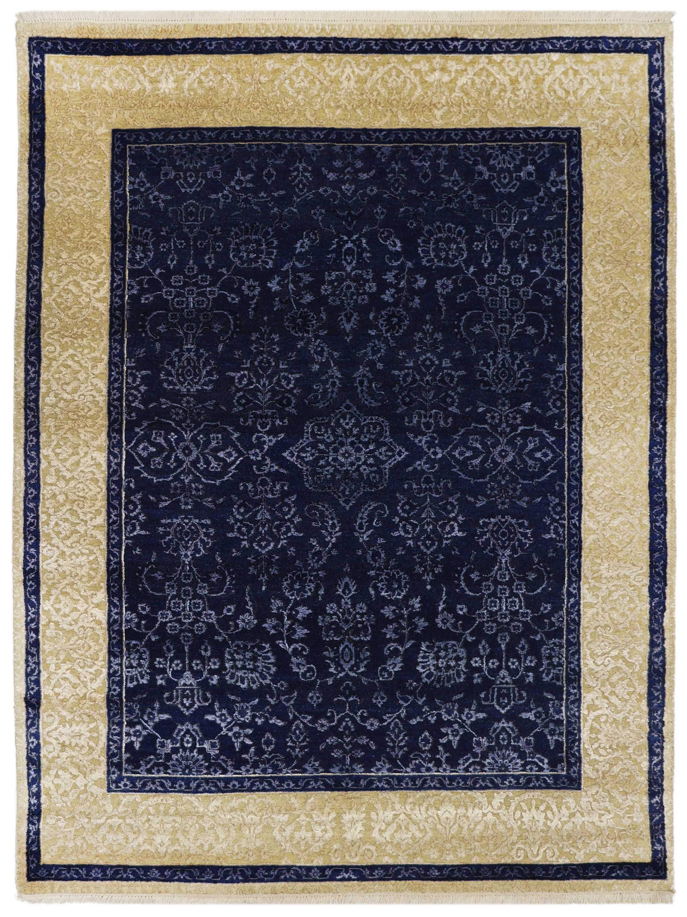 ARISTELLE | FT 5' X 7' | TRADITIONAL RUGS | IVORY/BLUE COLOR - Luxurify